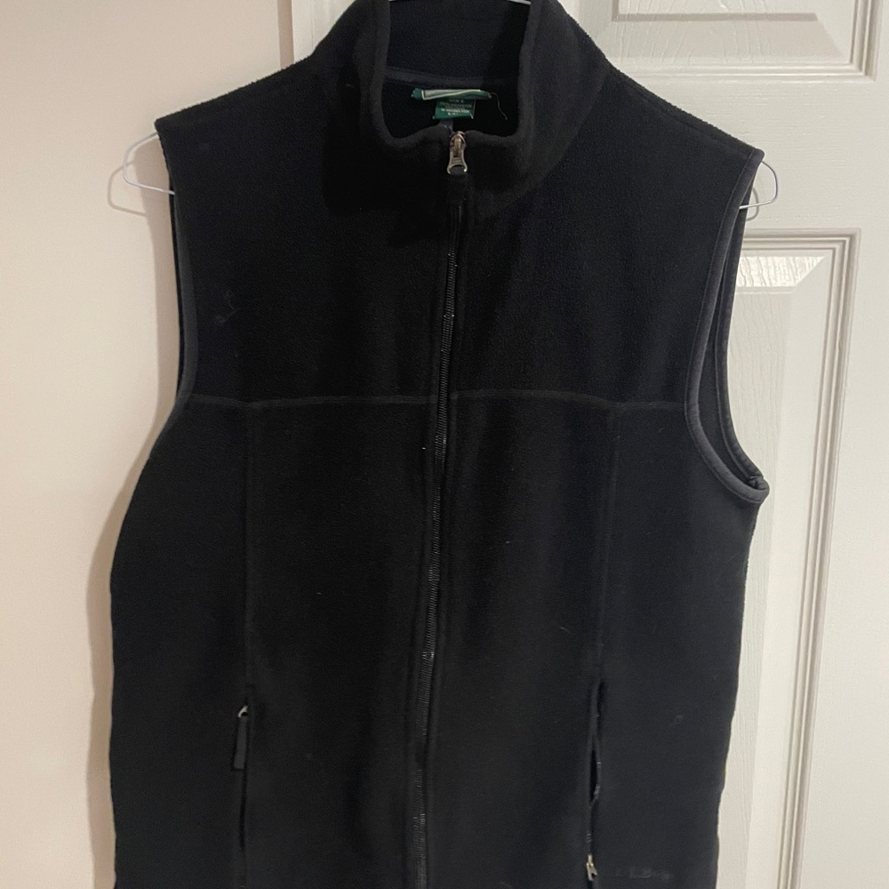 L.L. Bean Men's Black Fleece Vest